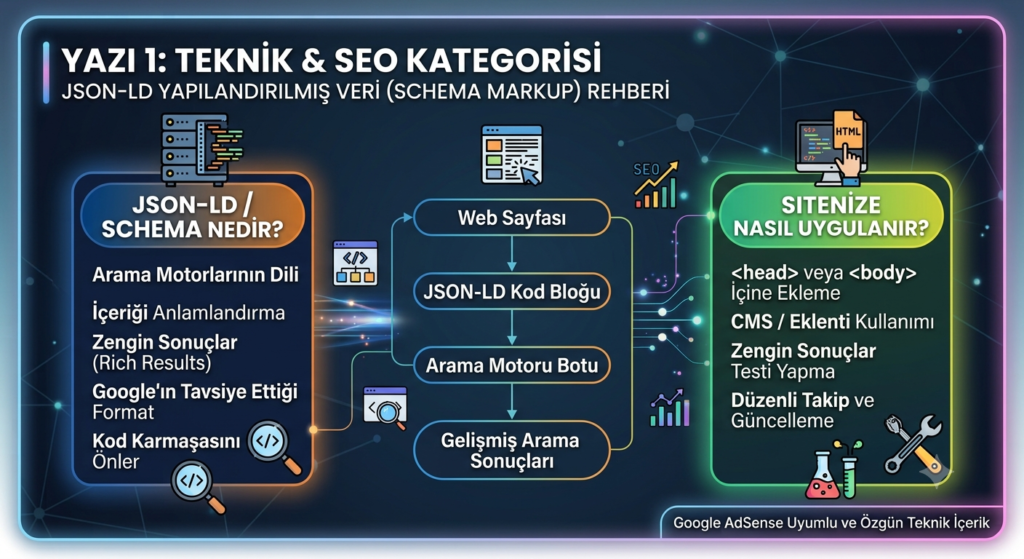 Arama Motorlarının Dilini Konuşmak: JSON-LD Yapılandırılmış Veri (Schema Markup) Rehberi