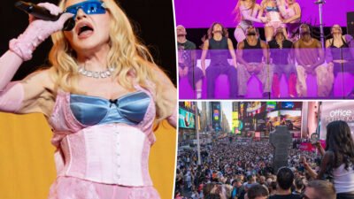 Madonna, 67, shocks in skintight pink corset at surprise NYC Times Square concert | Güncel Gelişme